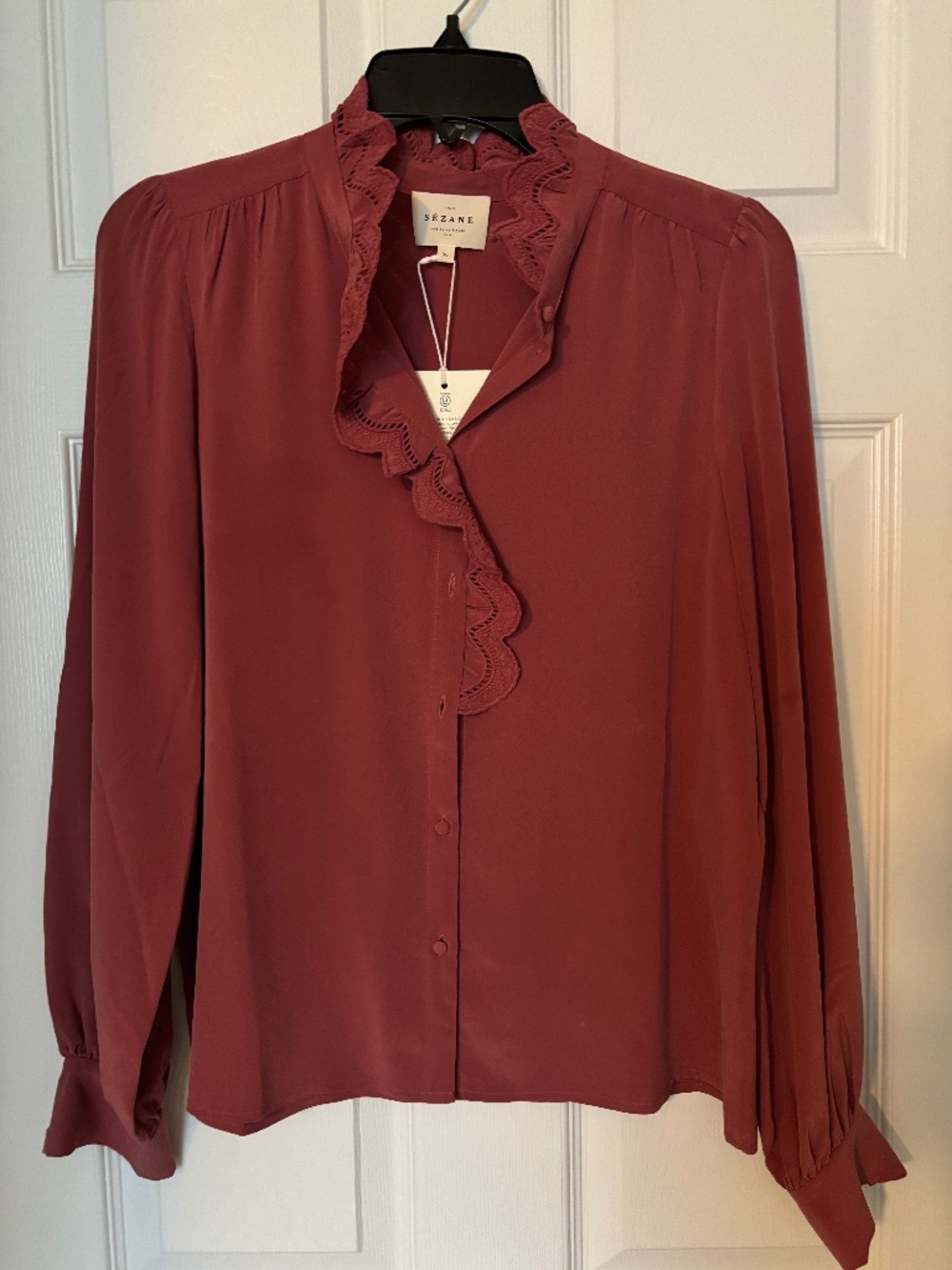 Sezane Chlo in rose pink 4